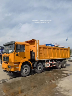 중고 고품질 Shacman 8*4 12 휠 380hp F3000 X3000 f2000 덤프 트럭 팁 트럭