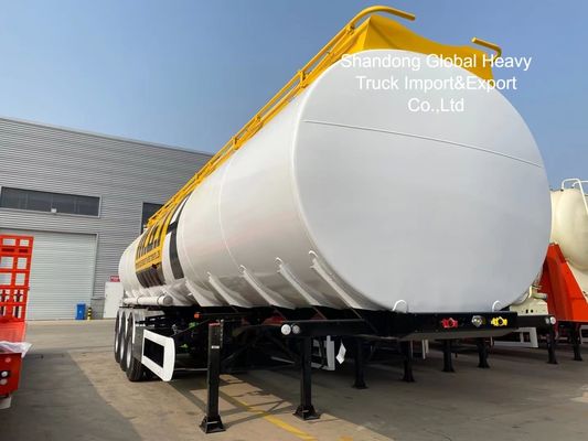40 Cubic Tank 3 Axles Aluminum Alloy Fuel Tanker Semi Trailer for Long-distance Transportation