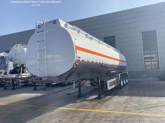 3축 탄소강 Q345B 45000L 유조선 세미 트레일러