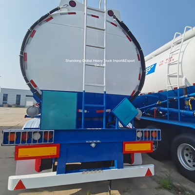 3축 45000L 탄소강 연료 탱크 세미 트레일러
