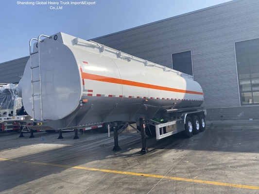 3축 탄소강 Q345B 45000L 유조선 세미 트레일러