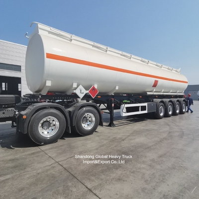 3축 탄소강 Q345B 45000L 유조선 세미 트레일러