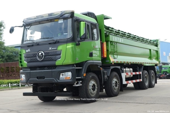샤크맨 X3000 8X4 CNG 덤프 트럭 380hp LHD 새