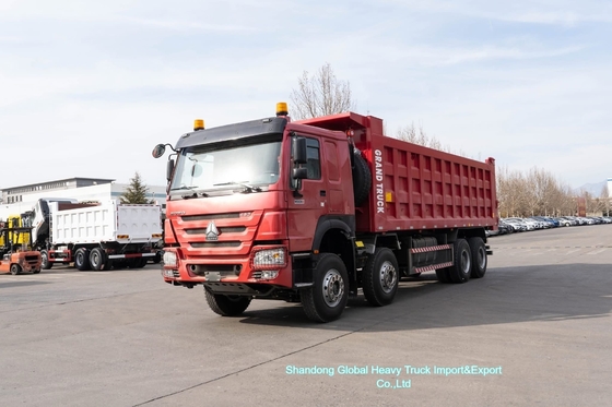 HOWO 덤프 트럭 팁 트럭 371HP 375HP 8X4 40t-60t 적재, 아프리카용 우수한 상태