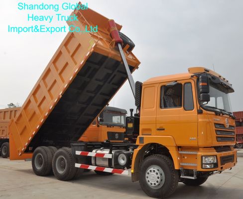 Shacman F3000 6X4 덤프 트럭, 400L 연료 탱크, Weichai 380HP 엔진 및 9/12단 수동 기어박스