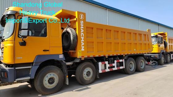 Shacman F3000 8x4 덤프 트럭, 400마력 디젤 엔진 및 전면 리프팅 스타일, 대형 건설용