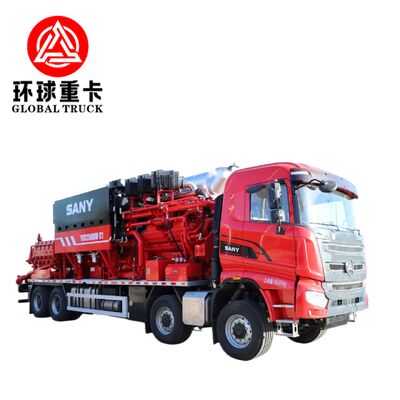 비전통 석유 및 가스 추출용 2500마력, 15,000psi 압력의 XYLC2500 8x6 유정 파쇄 트럭