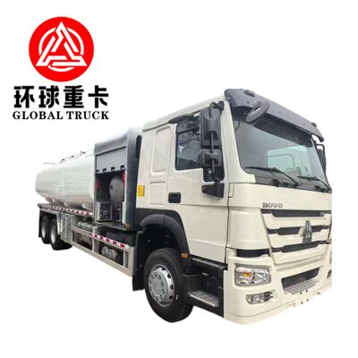 HOWO 371HP Aircraft Refueling Truck with 15001-30000L Tank Volume and Euro III / Euro V Emission Level for Aviation Fuel Transportation