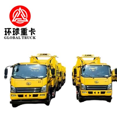 나이지리아 도로 안전 및 건설 구역 보호용 시저 리프트가 있는 4×2 350hp 디젤 충돌 쿠션 트럭
