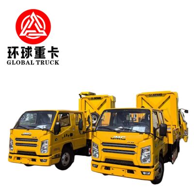 나이지리아 도로 안전 및 건설 구역 보호용 시저 리프트가 있는 4×2 350hp 디젤 충돌 쿠션 트럭