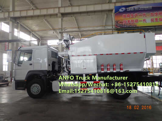 Hot selling HOWO 10/15/20/30T BCLH-10 on-site mixing and charging machine granular ammonium explosive ANFO Truck Emulsion Blasting Drilling service mobile explosive Manufacturing Unit MEMU MMU
