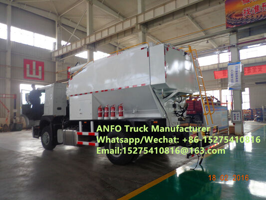 Good off-road performance low price 6x6 8x8 10/15/20/30T mixing and charging bulk explosives ANFO Truck Emulsion Blasting service Drilling Zambia/Zimbabwe/Tanzania/Ghana/Guinea/Namibia/Guyana