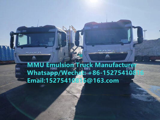 Low price Customized TREAD 15/20/25/30Ton mixing and charging emulsion Bulk ANFO Trucks mobile explosive Manufacturing Unit Монгол НЭГ CONGO DRC PERU GHANA ZIMBABWE Mining Blasting Service MMU