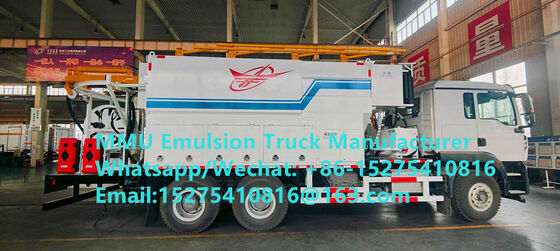 Low price Customized TREAD 15/20/25/30Ton mixing and charging emulsion Bulk ANFO Trucks mobile explosive Manufacturing Unit Монгол НЭГ CONGO DRC PERU GHANA ZIMBABWE Mining Blasting Service MMU