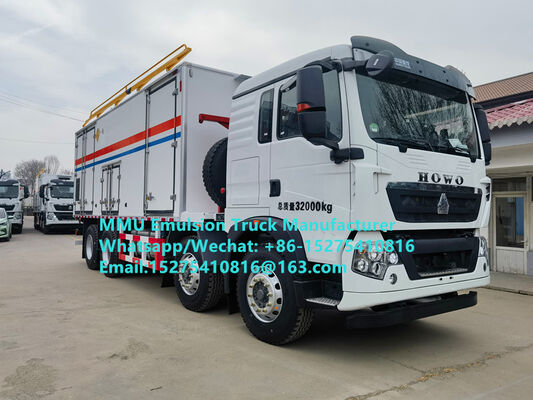 Good quality smart ORICA 15/20/25Ton on-site mixing and charging emulsion truck bulk explosive loading truck Mongolia Mining Blast service Kazakhstan Uzbekistan Indonesia Congo DRC GUINEE Tanzania MMU