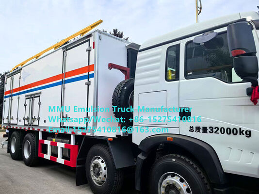 Good quality smart HOWO 15T BCRH-15 on-site mixing and charging emulsion truck bulk explosive loading truck Mongolia Mining Blast service Kazakhstan Uzbekistan Indonesia Congo DRC GUINEE Tanzania MMU