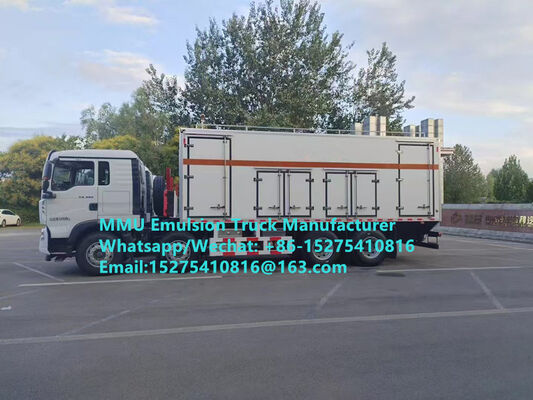 고성능 SINOTRUCK 20톤 BCRH-20 혼합 및 충전 장비 유화 벌크 폭발물 트럭 몽골 광산 발파 카자흐스탄 우즈베키스탄 인도네시아 콩고 DRC MMU 시만두 철광석용