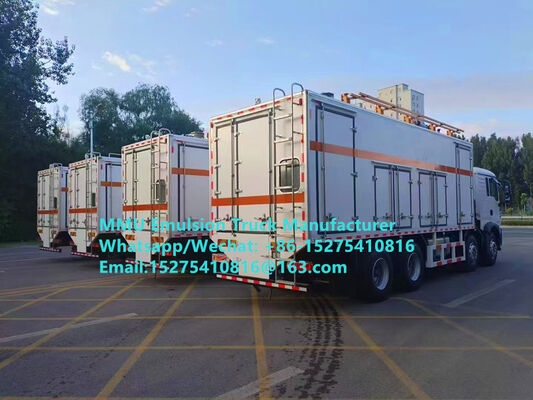 고성능 SINOTRUCK 20톤 BCRH-20 혼합 및 충전 장비 유화 벌크 폭발물 트럭 몽골 광산 발파 카자흐스탄 우즈베키스탄 인도네시아 콩고 DRC MMU 시만두 철광석용