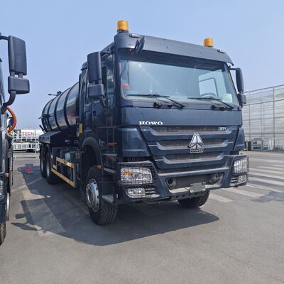 HOWO 15CBM 하수청소용 트럭 6×4 드라이브 타입 및 266HP 엔진 전력