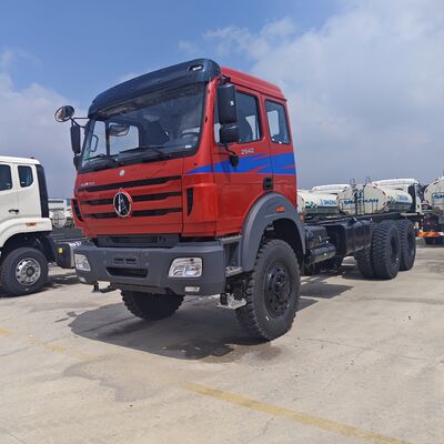 BEIBEN 2648 6x4 중량 트랙터 트럭 480HP WEICHAI 엔진과 메르세데스-벤츠 기술 차체