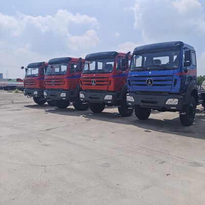 BEIBEN 2638 6x4 중량 트랙터 트럭 380HP WEICHAI 엔진과 메르세데스-벤츠 기술 차시