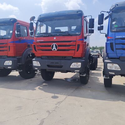 BEIBEN 2638 6x6 중량 광산 덤프 트럭 380HP WEICHAI 엔진과 30-35 톤의 오프로드 광산 용 실량