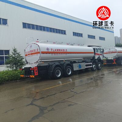 콩고 아프리카용 헤비듀티 섀시가 장착된 북벤 8x8 35000L 광산 연료 보우서 트럭