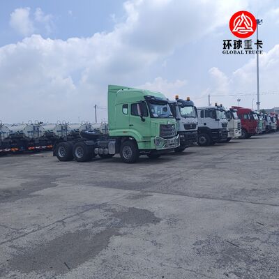 신 HOWO NX 6x4 트랙터 헤드 트럭 371HP 가중 물류 운송용 디젤 프라임 모버