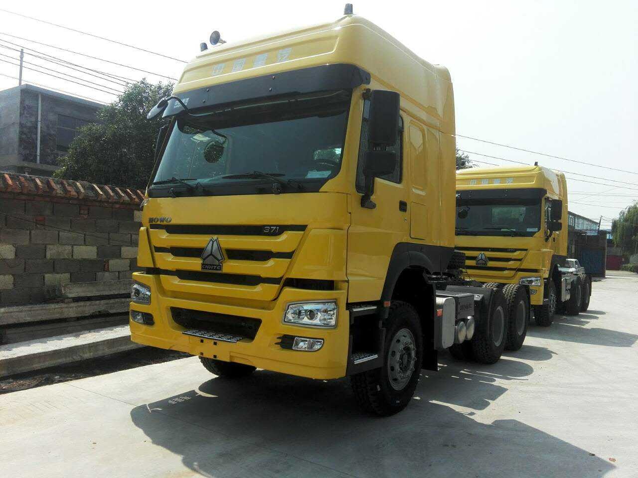 중량 Sinotruk HOWO Beiben 6X4 10 휠러 사용 신형 프라임 모버 트랙터 헤드 트럭