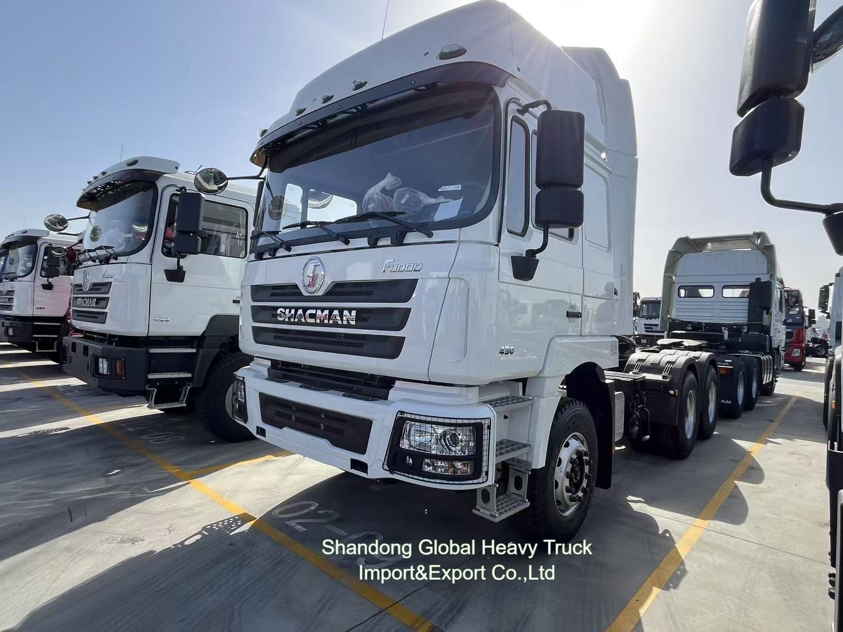 샤크만 덤프트럭 트랙터 헤드 사용 된 샤크만 F3000 X3000 6X4 371HP 중고용 덤프트럭