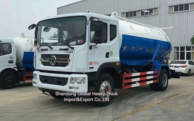 동펜 4cbm 4*2 하수도 흡수 트럭 하수도 흡수 진공 탱커 트럭