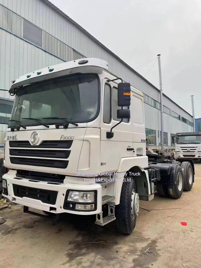 유로 2 중고 Shacman F3000 트랙터 트럭 트럭 화물 트랙터 트럭 머리