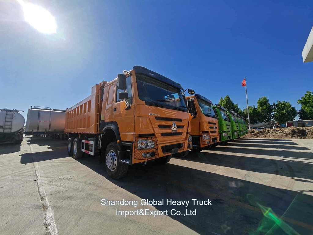 시노트룩 중고용 모래 운송 중량 덤퍼 사용 된 호한 A7 400HP 6*4 덤퍼 덤퍼 트럭