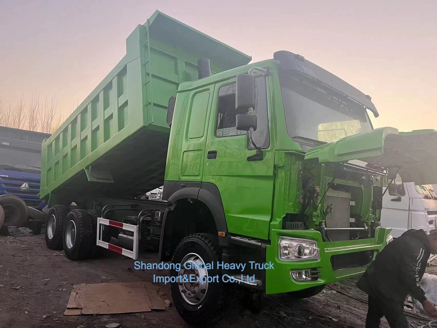 저렴한 가격 Sinotruk HOWO Nx Tx 사용 신 제조업자 광업 화물 틱핑 틱퍼 덤프 트럭