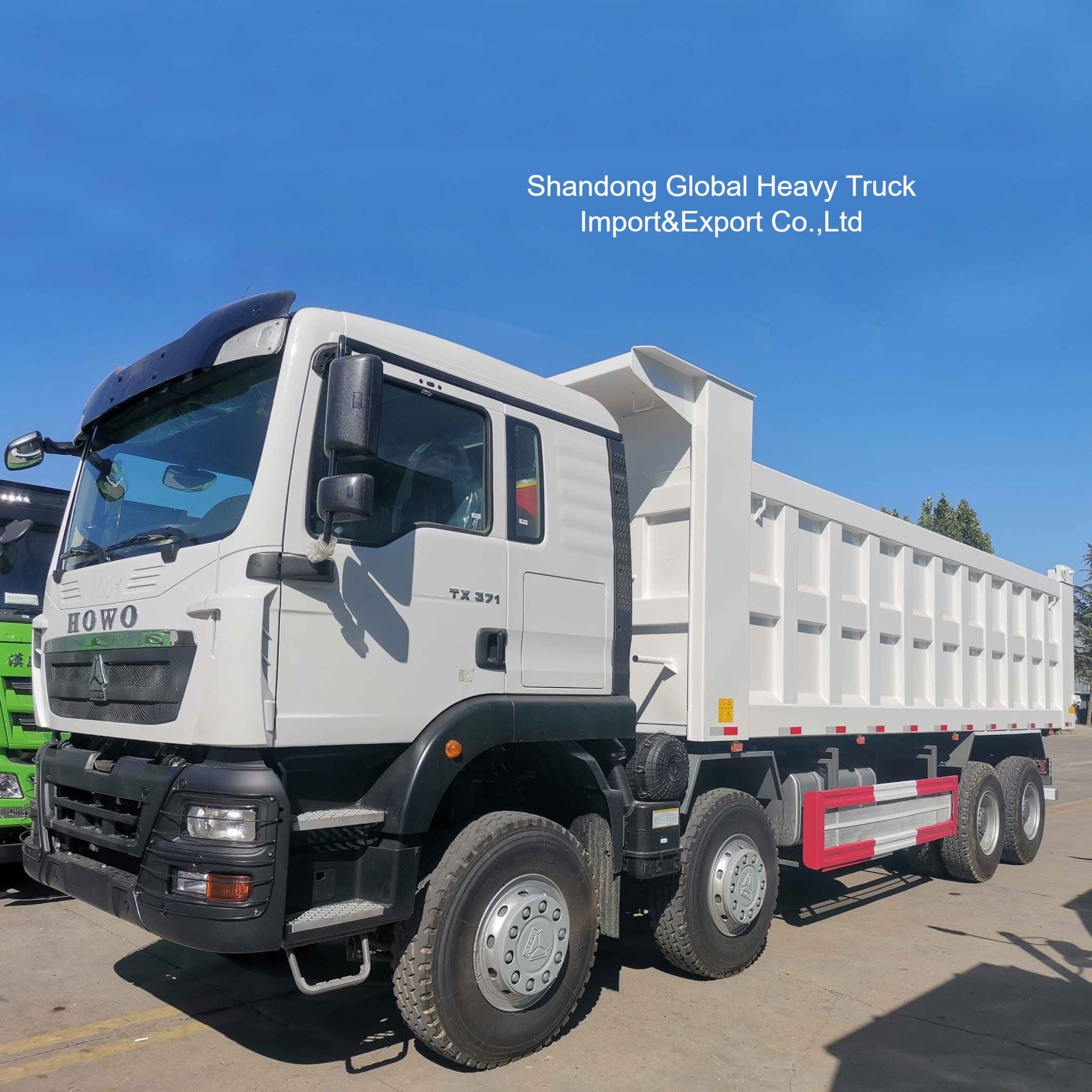 시노트루크 HOWO 8×4 광산 덤프 트럭 420HP 엔진과 30-40 CBM 티퍼 용량
