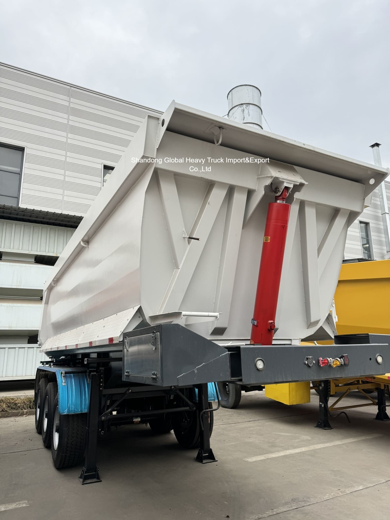 80 Tons 3 Axles 4 Axles Hydraulic Side Tipper Semi Trailer Heavy Duty Dump Semi Truck Trailer for Nigeria