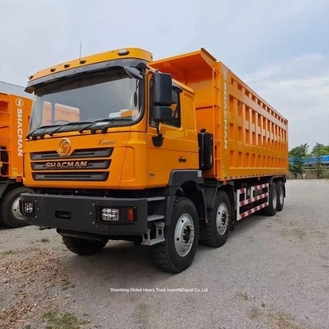 Shacman F3000 8x4 덤프 트럭, 400마력 디젤 엔진 및 전면 리프팅 스타일, 대형 건설용