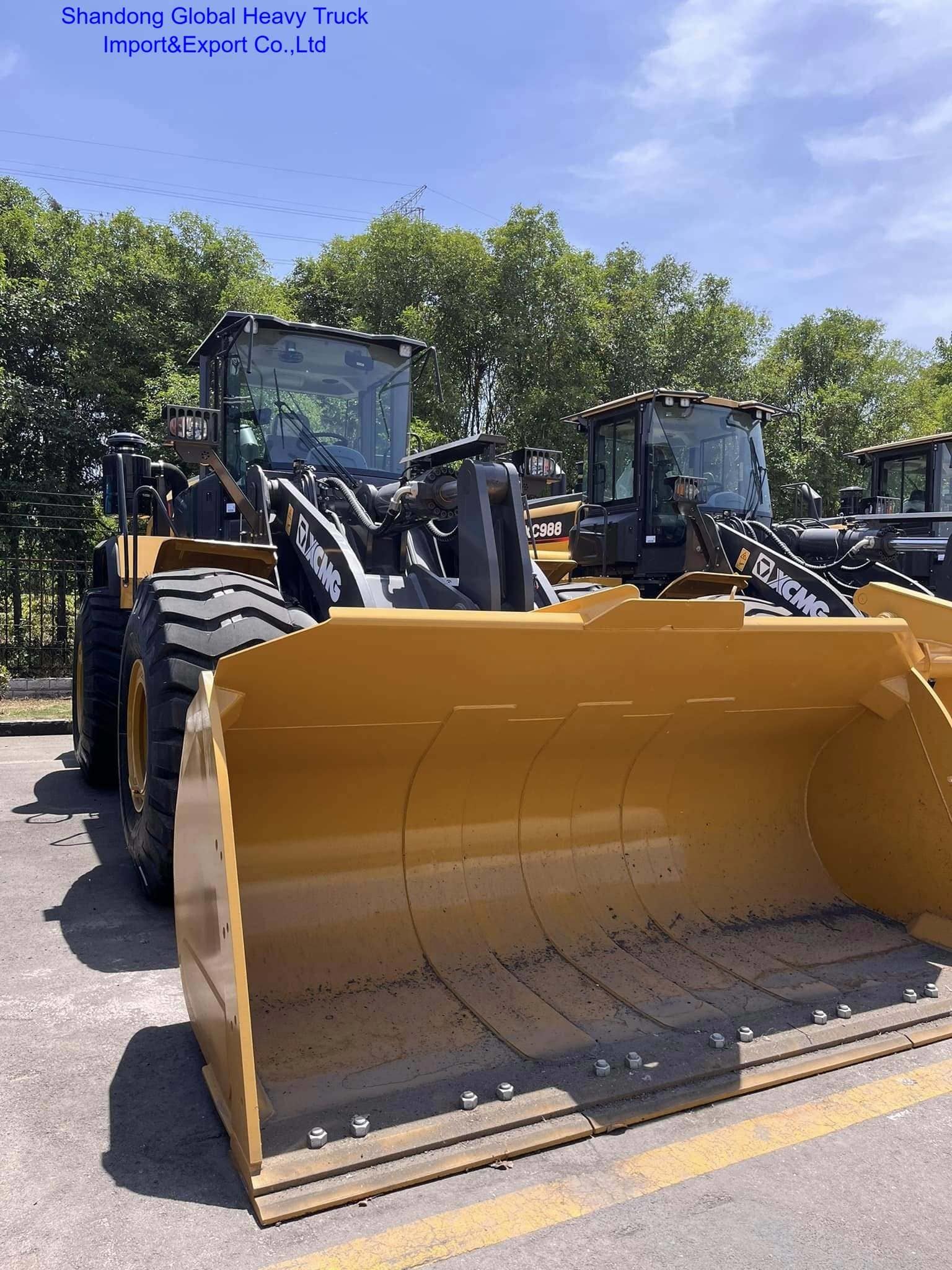 XCMG XC948E 4톤 정격 적재 프론트 휠 로더, 2.4 M3 버킷 적재 및 7882*2500*3405mm 사양