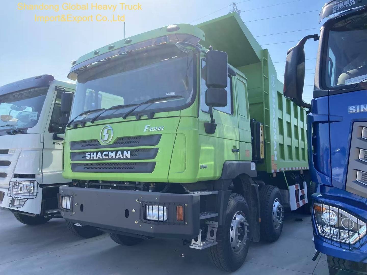 Shacman F3000 8×4 12륜 대형 덤프 트럭, 35-40톤 적재량 및 25-30 m³ 용량