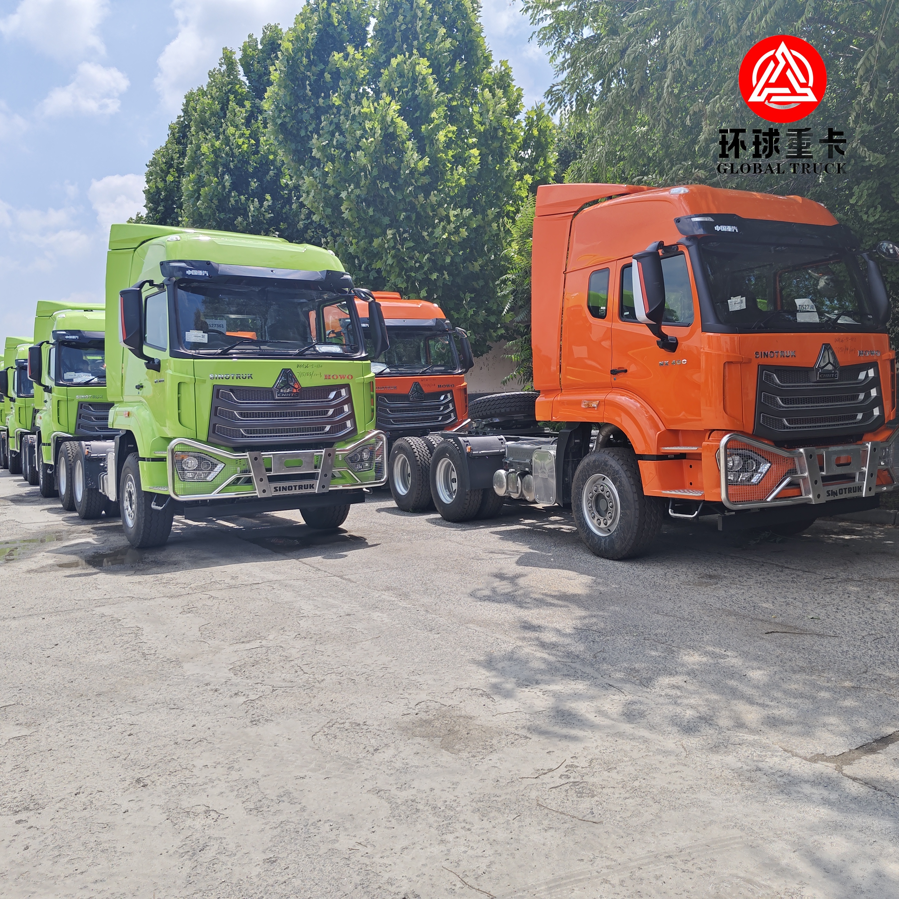 새 HOWO NX 6x4 트랙터 트럭 400HP 디젤 엔진 중량 물류용 프라임 모버