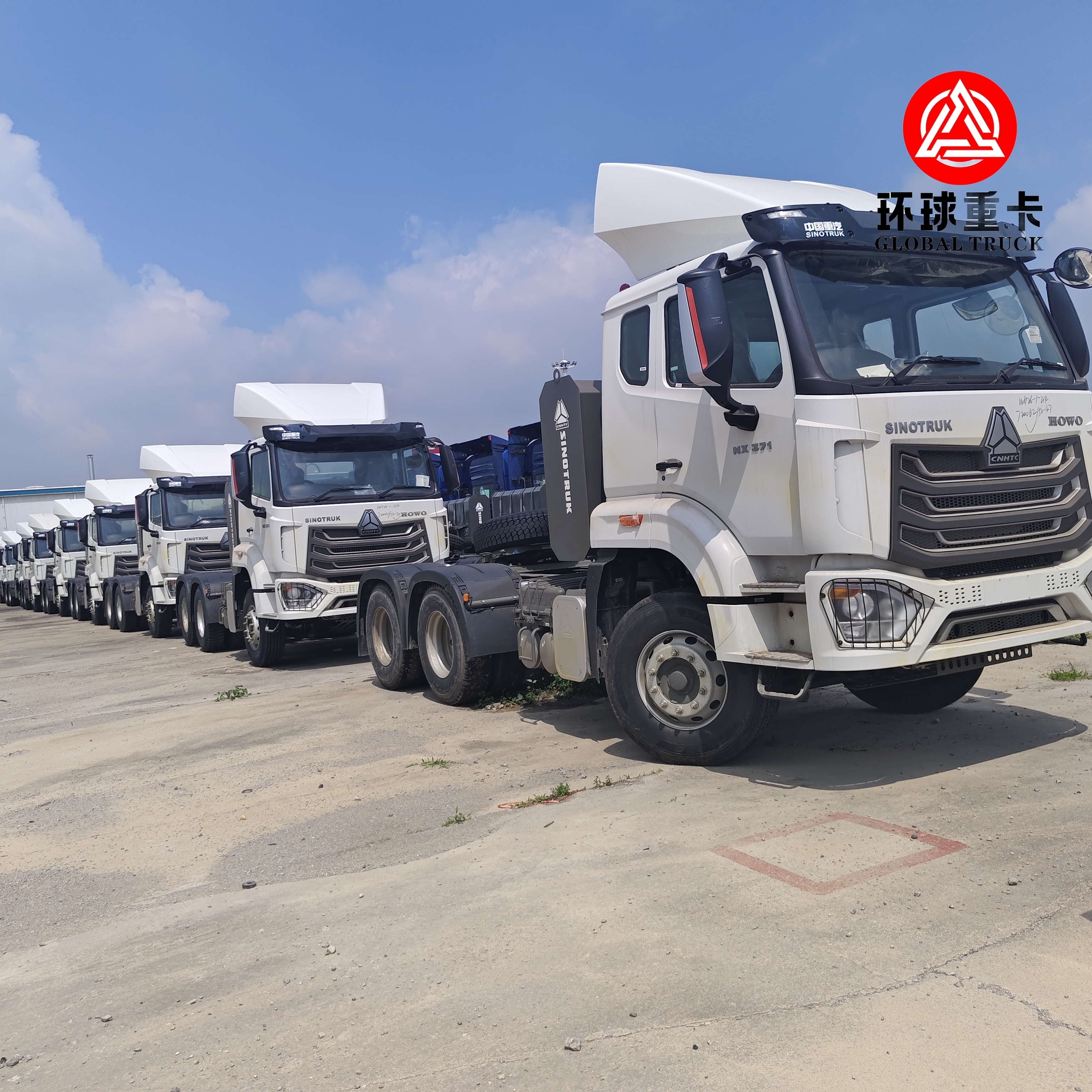 신형 Sinotruk HOWO NX 6x4 400HP 트랙터 헤드 트럭
