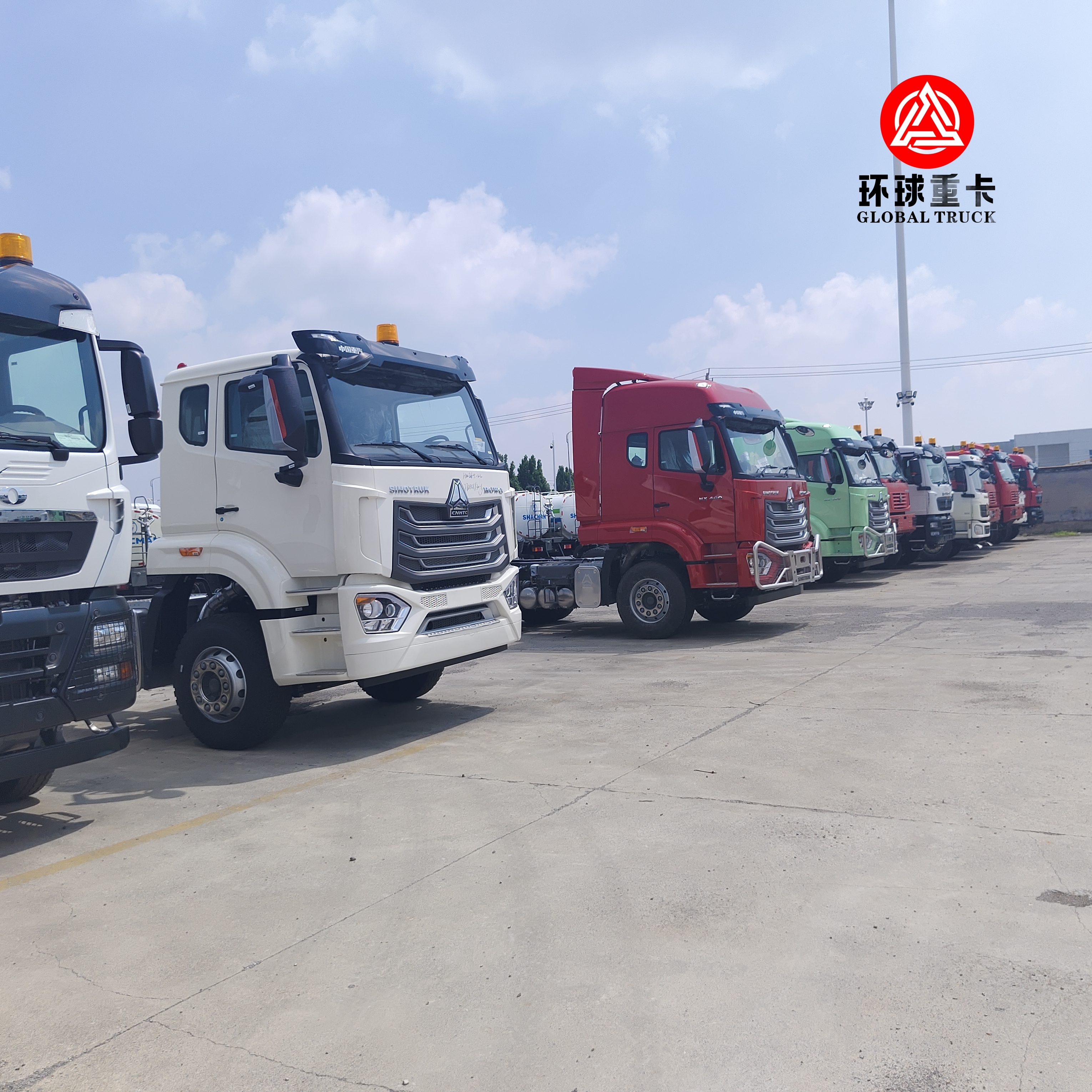 시노트룩 HOWO NX 400HP 6x4 드라이브 중량 트랙터 트럭 반 트레일러 운송용 프라임 모버